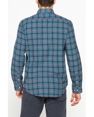 CAMICIA FANTASIA IN FLANELLA LEGGERA CON PREGIATO FILATO MELANGE CAMICIA FANTASIA IN FLANELLA LEGGERA CON PREGIATO FILATO MELANGE