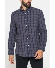 CAMICIA FANTASIA IN FLANELLA LEGGERA CON PREGIATO FILATO MELANGE CAMICIA FANTASIA IN FLANELLA LEGGERA CON PREGIATO FILATO MELANGE