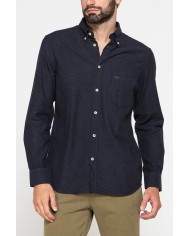 CAMICIA DI FLANELLA IN COLORI TINTA UNITA CON TASCHINO