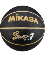 Pallone da Basket Mikasa Street Jam Gomma Vulcanizzato Nero Oro N°7 BKGL Pallone da Basket Mikasa Street Jam Gomma Vulcanizzato Nero Oro N°7 BKGL