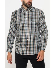 CAMICIA FANTASIA TINTO FILO CON COLLO BUTTON-DOWN CAMICIA FANTASIA TINTO FILO CON COLLO BUTTON-DOWN