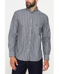 CAMICIA FANTASIA TINTO FILO CON COLLO BUTTON-DOWN CAMICIA FANTASIA TINTO FILO CON COLLO BUTTON-DOWN