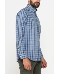 CAMICIA FANTASIA TINTO FILO CON COLLO BUTTON-DOWN CAMICIA FANTASIA TINTO FILO CON COLLO BUTTON-DOWN