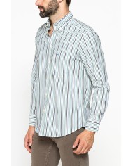 CAMICIA FANTASIA TINTO FILO CON COLLO BUTTON-DOWN CAMICIA FANTASIA TINTO FILO CON COLLO BUTTON-DOWN