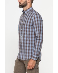 CAMICIA FANTASIA TINTO FILO CON COLLO BUTTON-DOWN CAMICIA FANTASIA TINTO FILO CON COLLO BUTTON-DOWN