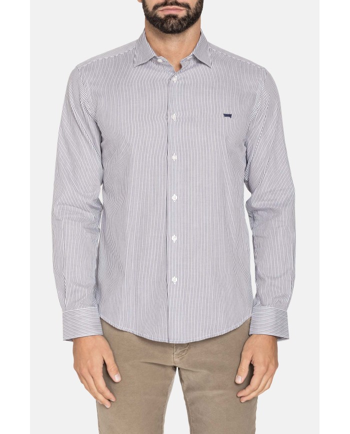 CAMICIA STIRO FACILE FANTASIA TINTO FILO