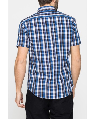 CAMICIA A MANICA CORTA IN COTONE CON FANTASIA