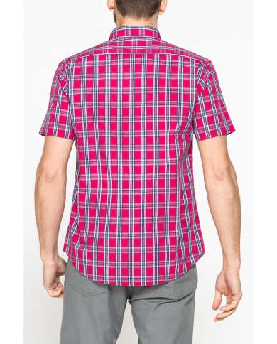 CAMICIA A MANICA CORTA IN COTONE CON FANTASIA