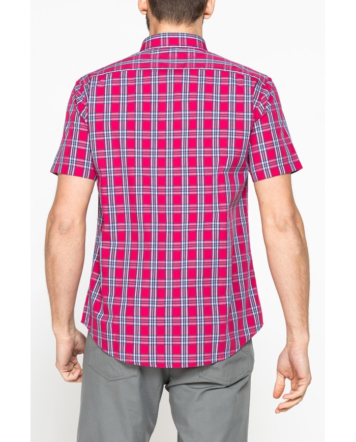 CAMICIA A MANICA CORTA IN COTONE CON FANTASIA