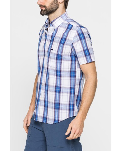 CAMICIA A MANICA CORTA IN COTONE CON FANTASIA