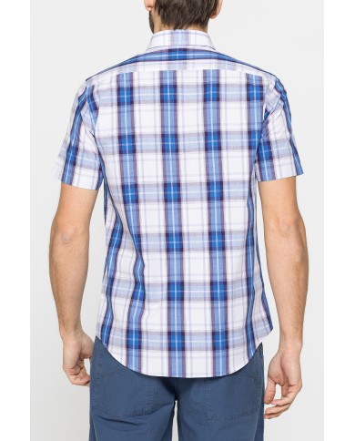 CAMICIA A MANICA CORTA IN COTONE CON FANTASIA