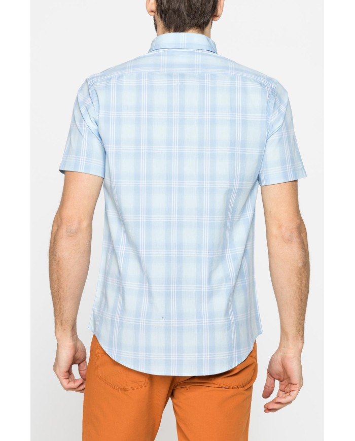 CAMICIA A MANICA CORTA IN COTONE CON FANTASIA