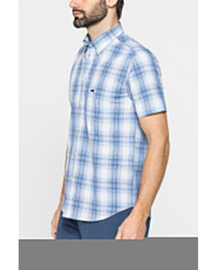 CAMICIA A MANICA CORTA IN COTONE CON FANTASIA