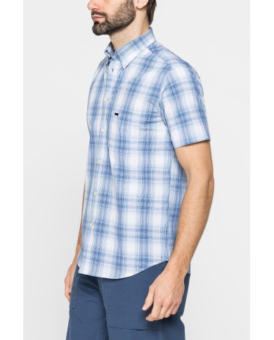 CAMICIA A MANICA CORTA IN COTONE CON FANTASIA