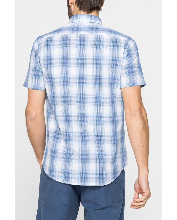 CAMICIA A MANICA CORTA IN COTONE CON FANTASIA