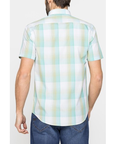 CAMICIA A MANICA CORTA IN COTONE CON FANTASIA