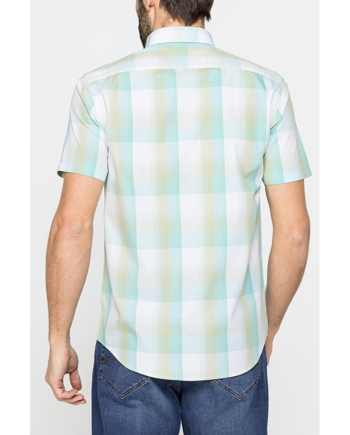 CAMICIA A MANICA CORTA IN COTONE CON FANTASIA