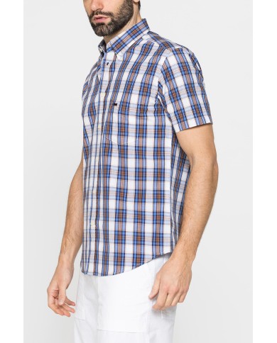 CAMICIA A MANICA CORTA IN COTONE CON FANTASIA