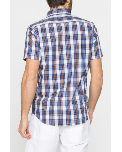 CAMICIA A MANICA CORTA IN COTONE CON FANTASIA