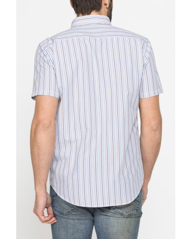 CAMICIA A MANICA CORTA IN COTONE CON FANTASIA