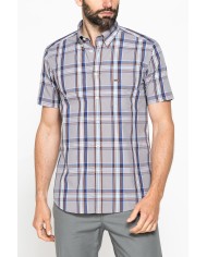 CAMICIA A MANICA CORTA IN COTONE CON FANTASIA CAMICIA A MANICA CORTA IN COTONE CON FANTASIA