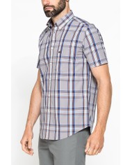 CAMICIA A MANICA CORTA IN COTONE CON FANTASIA CAMICIA A MANICA CORTA IN COTONE CON FANTASIA