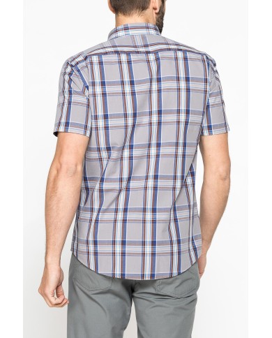 CAMICIA A MANICA CORTA IN COTONE CON FANTASIA