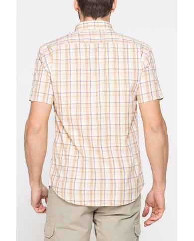 CAMICIA A MANICA CORTA IN COTONE CON FANTASIA