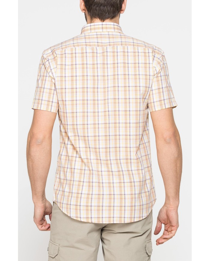 CAMICIA A MANICA CORTA IN COTONE CON FANTASIA