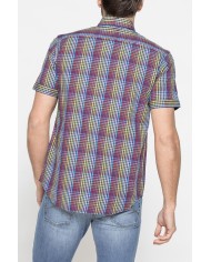 CAMICIA A MANICA CORTA IN COTONE CON FANTASIA CAMICIA A MANICA CORTA IN COTONE CON FANTASIA