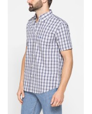 CAMICIA A MANICA CORTA IN COTONE CON FANTASIA CAMICIA A MANICA CORTA IN COTONE CON FANTASIA