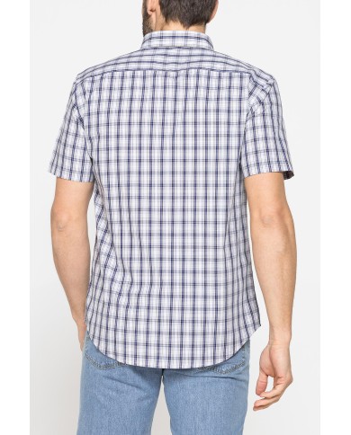 CAMICIA A MANICA CORTA IN COTONE CON FANTASIA