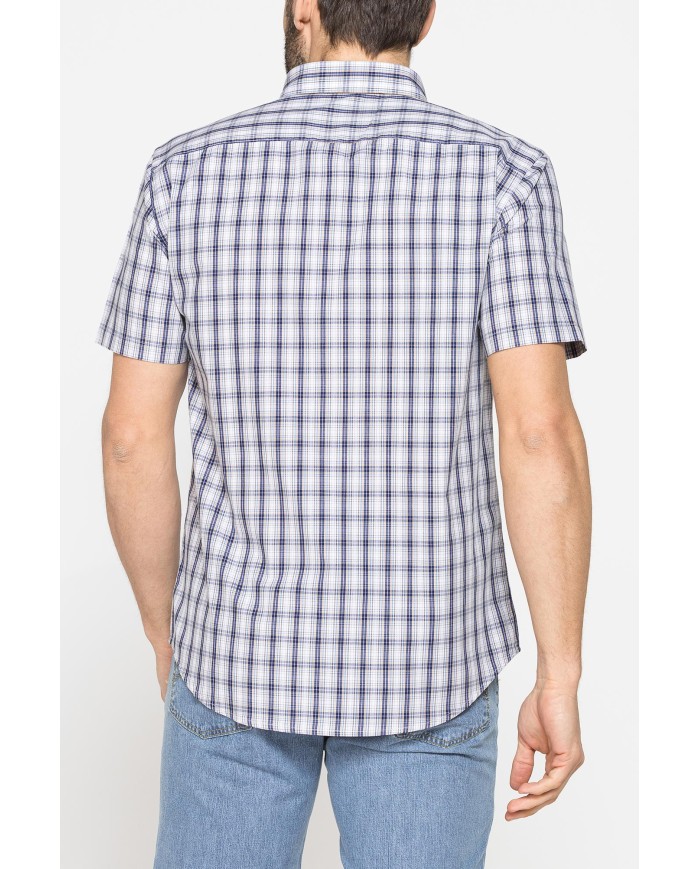 CAMICIA A MANICA CORTA IN COTONE CON FANTASIA