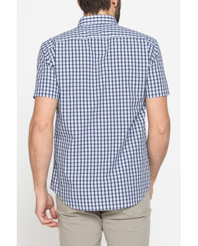 CAMICIA A MANICA CORTA IN COTONE CON FANTASIA