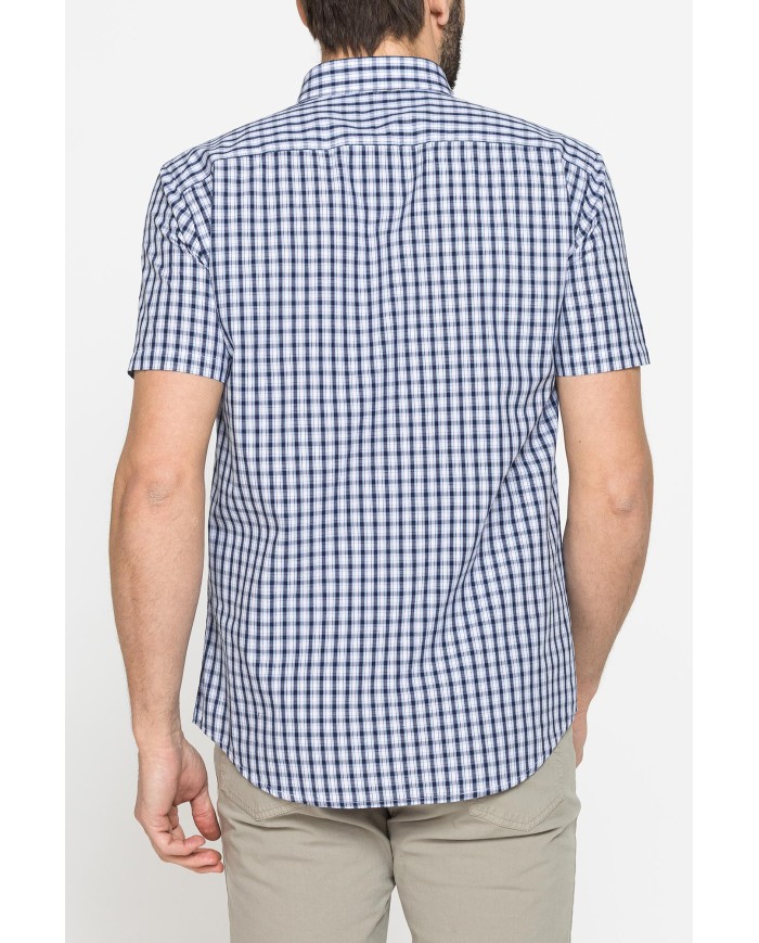 CAMICIA A MANICA CORTA IN COTONE CON FANTASIA