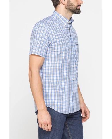 CAMICIA A MANICA CORTA IN COTONE CON FANTASIA