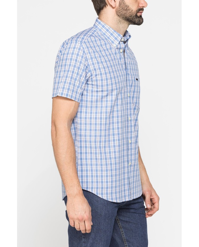 CAMICIA A MANICA CORTA IN COTONE CON FANTASIA