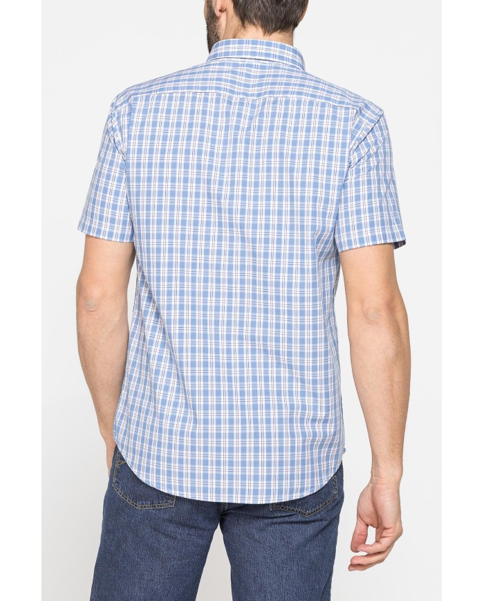 CAMICIA A MANICA CORTA IN COTONE CON FANTASIA