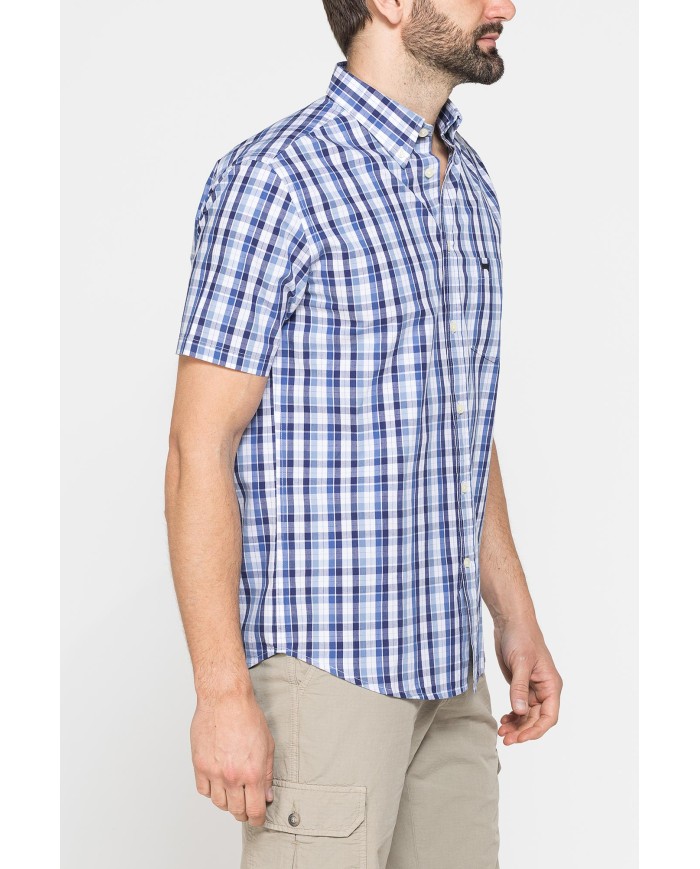 CAMICIA A MANICA CORTA IN COTONE CON FANTASIA