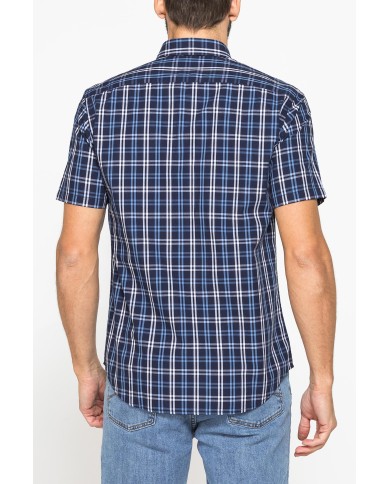 CAMICIA A MANICA CORTA IN COTONE CON FANTASIA