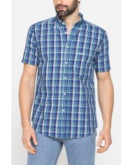 CAMICIA A MANICA CORTA IN COTONE CON FANTASIA CAMICIA A MANICA CORTA IN COTONE CON FANTASIA