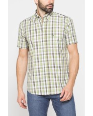CAMICIA A MANICA CORTA IN COTONE CON FANTASIA CAMICIA A MANICA CORTA IN COTONE CON FANTASIA