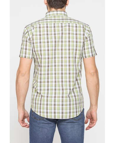 CAMICIA A MANICA CORTA IN COTONE CON FANTASIA