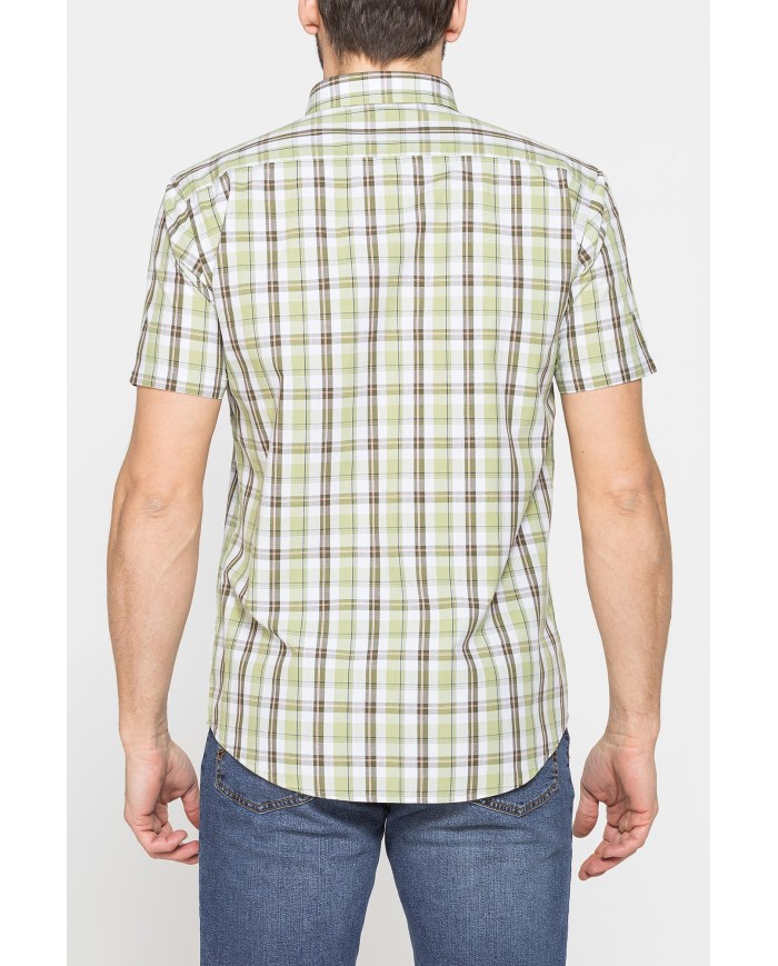 CAMICIA A MANICA CORTA IN COTONE CON FANTASIA