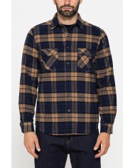 CAMICIA FANTASIA IN FLANELLA PESANTE CON DOPPIO TASCHINO