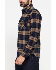 CAMICIA FANTASIA IN FLANELLA PESANTE CON DOPPIO TASCHINO