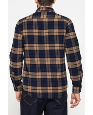 CAMICIA FANTASIA IN FLANELLA PESANTE CON DOPPIO TASCHINO