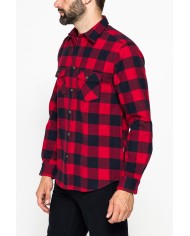 CAMICIA FANTASIA IN FLANELLA PESANTE CON DOPPIO TASCHINO