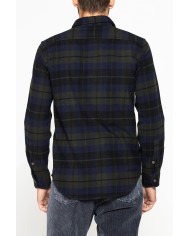 CAMICIA FANTASIA IN FLANELLA PESANTE CON DOPPIO TASCHINO