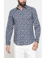 CAMICIA ESTIVA IN COTONE LEGGERO CON COLLO ITALIANO